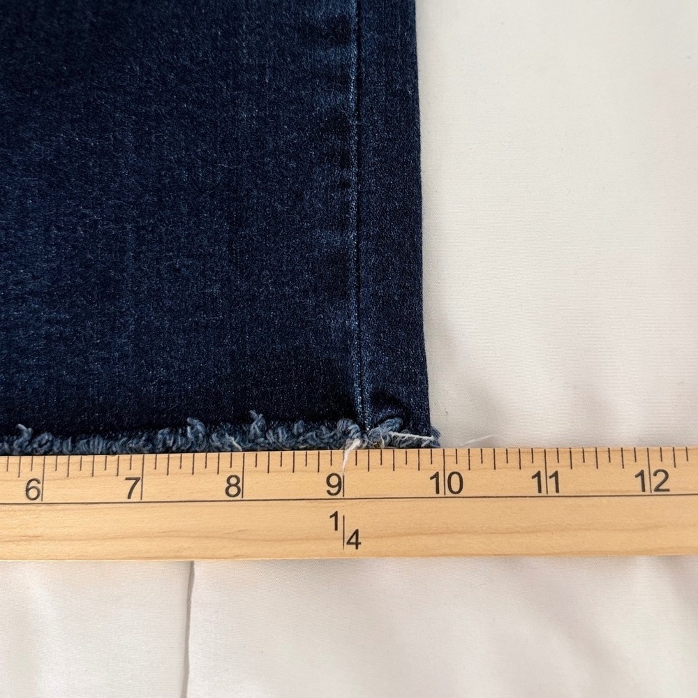 Judy Blue Dark Wash Wide Leg High Rise Raw Hem Jeans Size 16W Indigo Denim - Picture 9 of 9